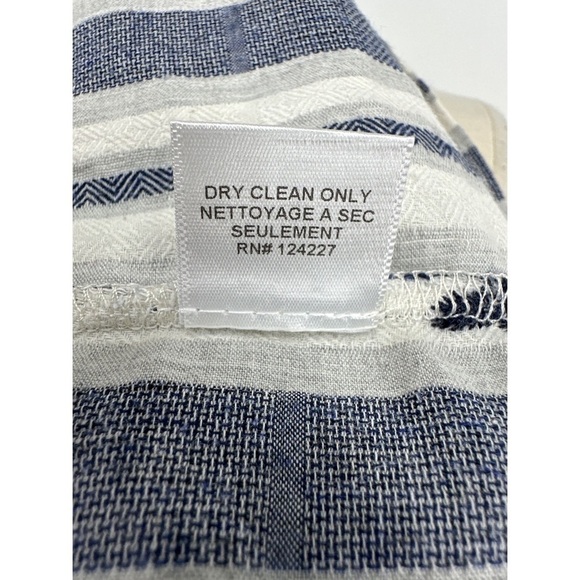 Misa Los Angeles Striped Floral Embroidery Long Sleeve Blouse - Picture 9 of 12